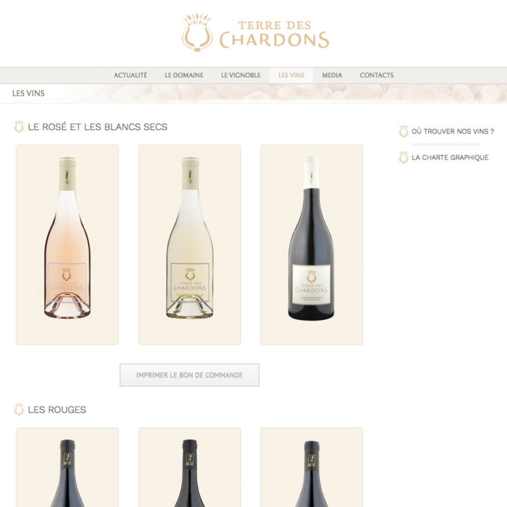 Site web Terre des Chardons